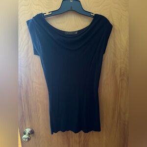 The Limited Elegant Black Cowl Neck Top